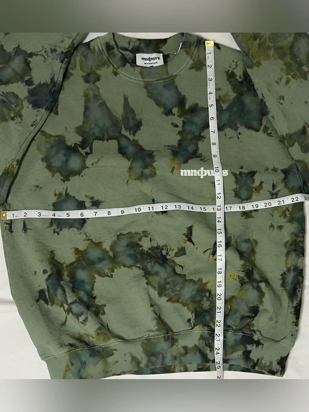 Mndpwrs Matching Tie Dye Sweat Set Green Fleece Sweatshirt & Joggers Size Small